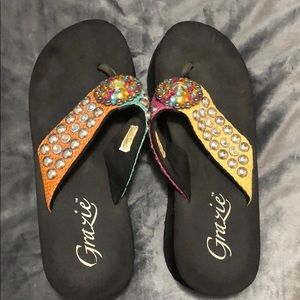 Gracie bling flip flops
